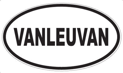VANLEUVAN - Oval Sticker