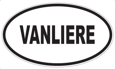 VANLIERE - Oval Sticker