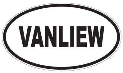 VANLIEW - Oval Sticker