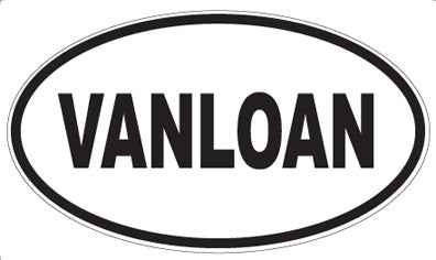 VANLOAN - Oval Sticker