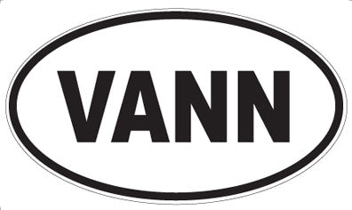 VANN - Oval Sticker