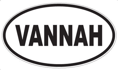 VANNAH - Oval Sticker