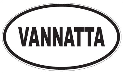 VANNATTA - Oval Sticker