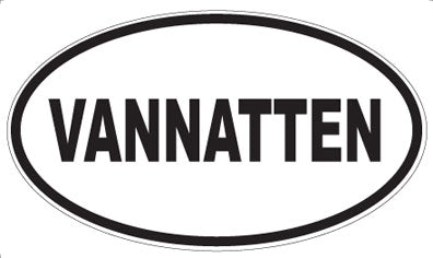 VANNATTEN - Oval Sticker