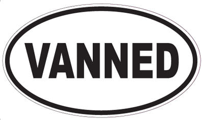 VANNED - Oval Sticker