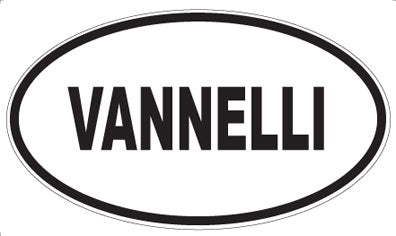VANNELLI - Oval Sticker