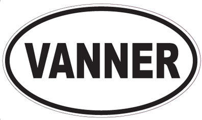 VANNER - Oval Sticker