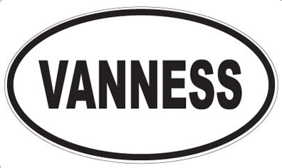 VANNESS - Oval Sticker
