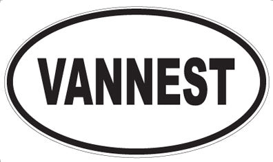 VANNEST - Oval Sticker