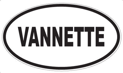 VANNETTE - Oval Sticker