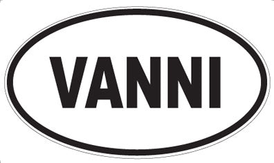 VANNI - Oval Sticker