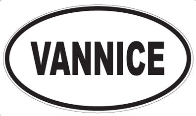 VANNICE - Oval Sticker