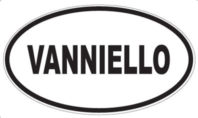 VANNIELLO - Oval Sticker