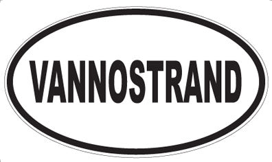 VANNOSTRAND - Oval Sticker