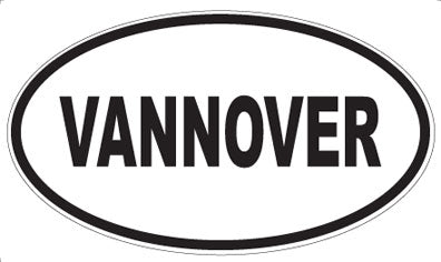 VANNOVER - Oval Sticker