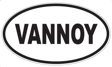 VANNOY - Oval Sticker