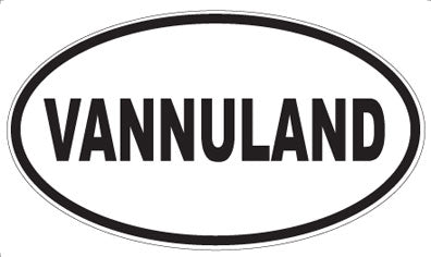VANNULAND - Oval Sticker