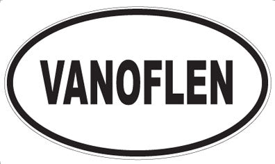 VANOFLEN - Oval Sticker