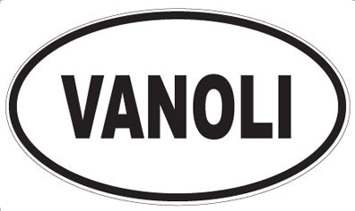 VANOLI - Oval Sticker