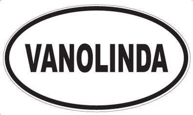 VANOLINDA - Oval Sticker