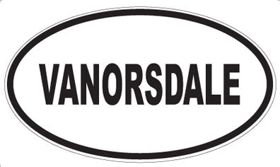 VANORSDALE - Oval Sticker