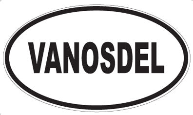 VANOSDEL - Oval Sticker