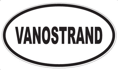 VANOSTRAND - Oval Sticker