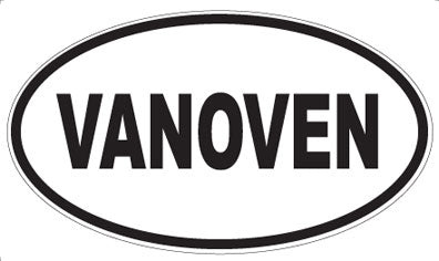 VANOVEN - Oval Sticker