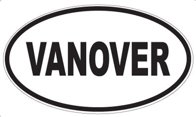 VANOVER - Oval Sticker
