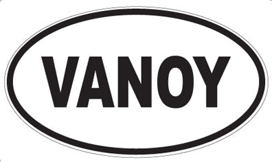 VANOY - Oval Sticker