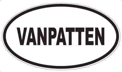 VANPATTEN - Oval Sticker
