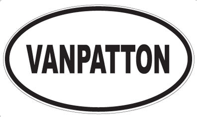 VANPATTON - Oval Sticker