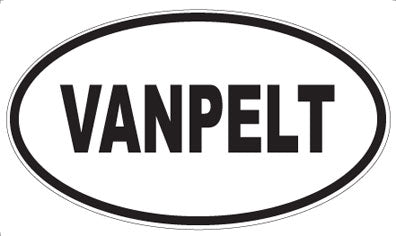 VANPELT - Oval Sticker
