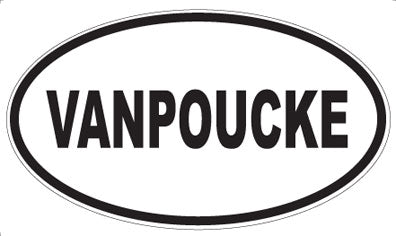 VANPOUCKE - Oval Sticker