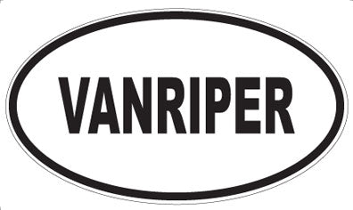 VANRIPER - Oval Sticker