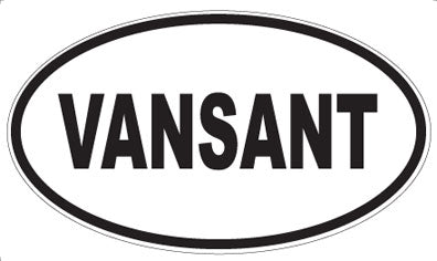 VANSANT - Oval Sticker