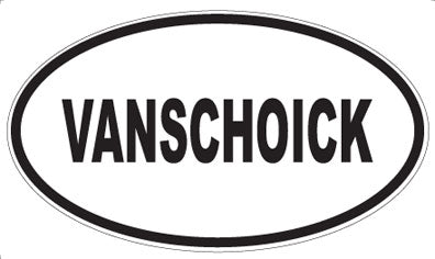VANSCHOICK - Oval Sticker