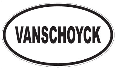 VANSCHOYCK - Oval Sticker