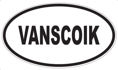VANSCOIK - Oval Sticker