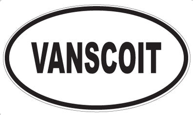 VANSCOIT - Oval Sticker