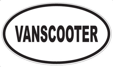 VANSCOOTER - Oval Sticker