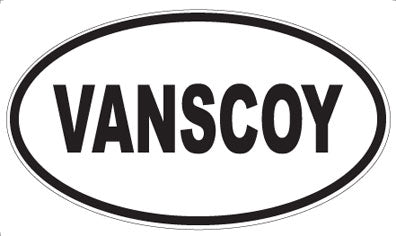 VANSCOY - Oval Sticker