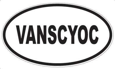 VANSCYOC - Oval Sticker