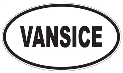 VANSICE - Oval Sticker