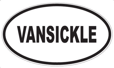 VANSICKLE - Oval Sticker