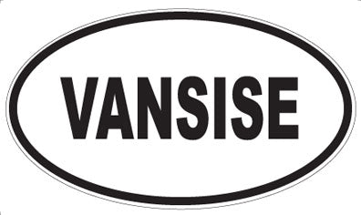 VANSISE - Oval Sticker