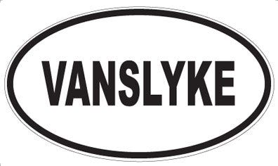 VANSLYKE - Oval Sticker