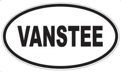 VANSTEE - Oval Sticker