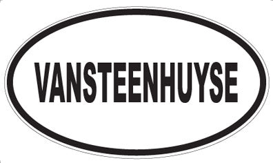 VANSTEENHUYSE - Oval Sticker