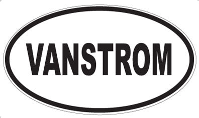VANSTROM - Oval Sticker